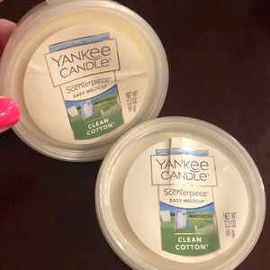 Yankee Candle Clean Cotton wax melt cup set